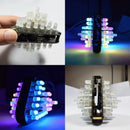 DIY Touch Control Combined Full Color 5MM LED Triangular Pyramid Electronic Kits