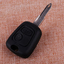 2-Button Remote Key Shell Flip Case Fob Uncut Blade fit for PEUGEOT 405 206 306