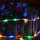 100LED 12m Solar Copper Wire Tube String Light Garden Decor (Four Colors) A