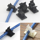 10 Pcs Random Cable Clips Adhesive Cord Management Wire Holder Organizer ClampM&