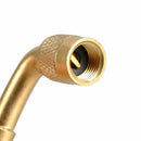 90 Degree Bend Tire Valve Extension Adapter, Brass Air Tyre Extension Schra