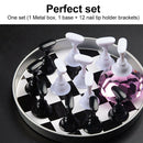 1set of DIY nail art skills holder training display stand with checkerboard