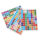 Colorful Paper Stickers Labels for Glass Essential Oil Bottles Cap Lid Label Bj