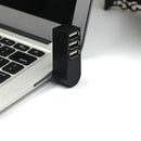 3 Port USB 2.0 Mini Rotate Splitter Expansion Adapter Hub for Laptop Notebook UK
