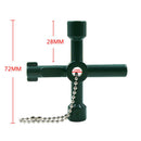 Function Four-Corner Key Water Meter Valve Electric Cabinet Box Accesso NPN