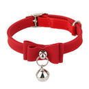 Adjustable Pet Kitten Cat Puppy Safety Collar Bell Buckle Neck Strap Red