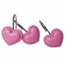 Heart Shaped Rust Resistant Decorative Shower Curtain Hooks 12- Pack Pink H