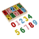 120x Wooden Numbers Scrapbooking Embellishment Card Making Craft Kids Toys
