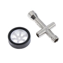 4 Sets 1:28 RC Rock Crawler Rubber Tires & Plastic Wheel Rim for Wltoys K969