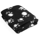 Paw Print Dog Cat Pet Fleece Blanket Puppy Kitten Bed Soft Mat Car Seat Cover