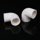 5 Pieces white 20mm dia 90 angle degree elbow pvc pipe adapter  JR