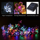 50LED 9.5m Solar Cherry Blossom String Light Decorative Lamp (Four Colors) A