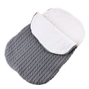 Baby Infant Knit Crochet Swaddle Wrap Swaddling Blanket Sleeping Bag Gray