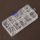 100X Fast-blow Glass Fuse 5x20mm Quick Blow Glass Tube Fuse Assorted Kit 0.2-15A