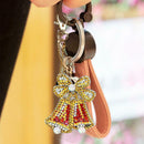 4pcs DIY Full Drill Special Shaped Diamond Painting Christmas Keyring Decor