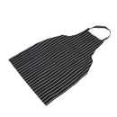 Kitchen Baking Ware Zebra Chalk Stripes Bib Apron with Pockets B7B5