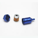 Blue 8mm Petrol Gas Fuel Filter Cleaner For Motorcycle Pit Dirt Bike ATV