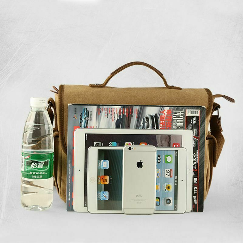 Canvas Messenger Shoulder Bag Messenger Bag Shoulder Bag Lightweight Crossb O1H5