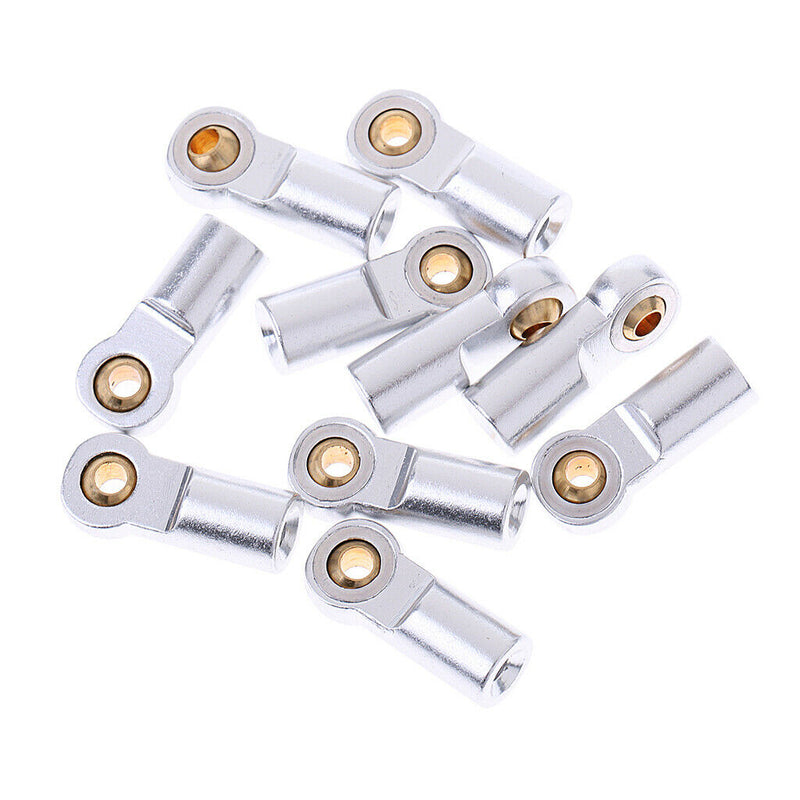 10 Pcs M3 Metal Ball Head Holder Tie rod end For RC Climbing Car White