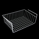 Storage Space Under Shelf Basket For Storage Bookcase Closet Kitchen - Whit