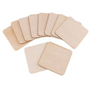 15x Wooden Square Shape Unfinished Wood Craft Blanks Squares DIY 80 /120mm