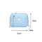 Women Simple Leather Crossbody Bag Chain Shoulder Messenger Handbag (Blue)