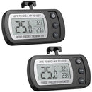 Refrigerator Thermometer (2 Packs), Hooked Waterproof Refrigerator Thermome