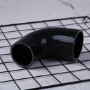 Black 90 degree reducer silicone hose 51-63mm pipe coupler BL BX