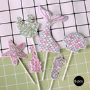 Biling Star Fishtail Shell Starfish Mermaid Cake Topper for Dessert DecorRE