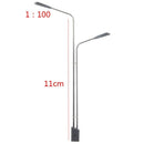 2X(2 Led 1:100 Scale Street Light Scenery Mini Lamppost For Sand Table Mode