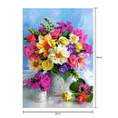 Flower DIY Round Rhinestone Diamond Painting Embroidery Kits Cross Stitch
