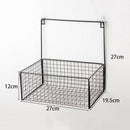 Nordic Iron Wire Wall Hanging Storage Basket Kitchen Bedroom Sundries Snacks