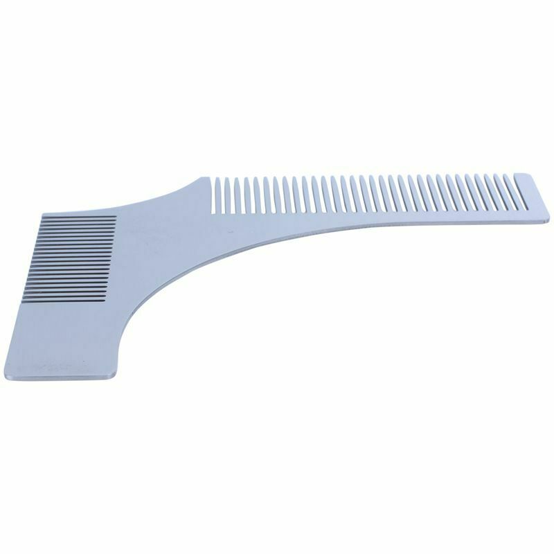 Stainless Steel Beard Styling Shaping Template Comb Facial Hair Tool M6L1