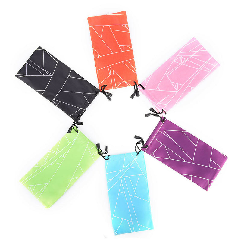 5Pc Sunglasses Bag Pouch Soft Cloth Cleaning Optical Glasses Case Random JCA Kw