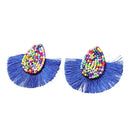 Bohemian Beaded Tassel Earrings For Women Big Statement Earrings Female Wed A9E6