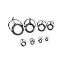 8X Repair Kit Fishing Rod Guides Tips Line Rings For Making Building Repair  MO