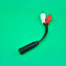 New 3.5mm Audio Jack Female To 2 x Phono RCA Male Stereo Cable Lead Connect T0Y7