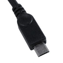 Mini 5 pin female adapter, black Micro-USB 5 pin male