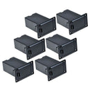 6pcs Black 9v Battery Holder/case/box Compartment Cover Case Guitar&bass Pi F4C6