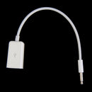 Sync 3.5mm Male AUX Auxiliary Audio Plug Jack to USB Cord Converter Cable