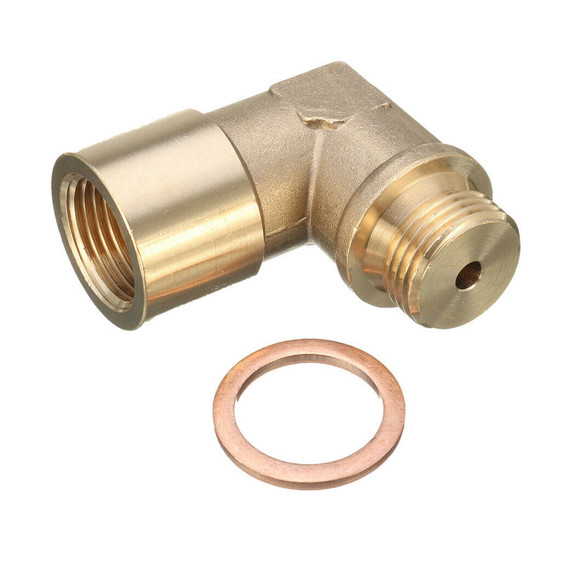 M18X1.5 O2 Oxygen Sensor Extender 90 Degree Angled Bung Extension Spacer