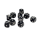 [Lot 50x 12mm Opaque Six Sided Spot Dice Games D6 for D&D RPG Gaming Black