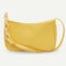 Pure Soft Leather Women Handbag Small Underarm Shoulder Totes Bag (Yellow) A