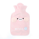 300ml Hot Water Bottle Cartoon Portable Fleece Bag Hand Warm Water BottleB Hn