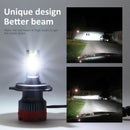 H4 LED Headlight Bulbs 12000Lm 6000K Bright All-In-One Conversion Kit 360 D