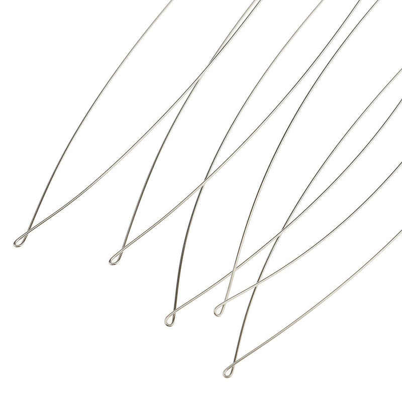 5Pcs/Set Wooden Hair Extensions Loop Needle Threader Wire Pulling Hook Tool for