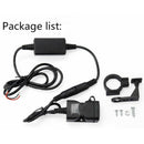 Waterproof Dual USB 12V Motorcycle Handlebar Charger Socket w Switch & Mou FT
