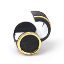 Plastic Beer Barrel Shape Velvet Ring Earrings Jewelry Display Storage Box