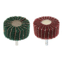 2Pcs 6mm Shank Non-woven Abrasive Grinding Flap Wheel Polishing Buffing Wheel