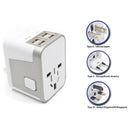 Power Plug Adapter International Travel 4 USB Ports work - 220 Volt Adapter N5D5